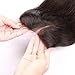 Beata Hair Middle Part Closure Straight - Natural-looking Lace Closure with Baby Hair, 4x4inch Medium Brown Swiss Lace, 130% Density Natural Black Human Hair (18inch)