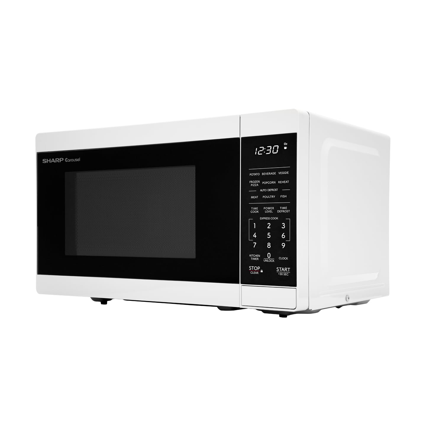 Sharp Compact Countertop Microwave Oven with Removable 10