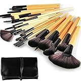 AOGOOD 32pcs Premium Synthetic Hair Makeup Brushes Set Cosmetics Liquid Foundation Blending Blush Eyeliner Face Powder Makeup Brushes Kit ~ professional Makeup Brushes & Tools