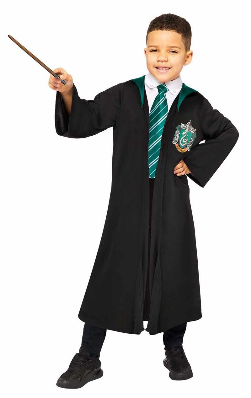 amscan 9912515 - Kids Officially Licensed Slytherin Robes World Book Day Fancy Dress Costume Age: 4-6 Yrs