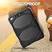 iPad 6th Generation Case - Tough Rugged Heavy Duty Shockproof Bumper Protective Armor Cover With Kickstand for Apple iPad   9.7 inch 2018, Compatiblet with iPad 5th generatio (back)