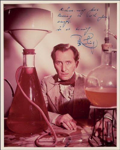10X8 INCHES PETER CUSHING AUTOGRAPH GLOSSY PHOTO PRINT