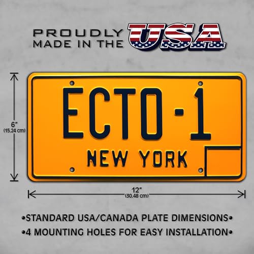 Ghostbusters | ECTO-1 + ECTO-1A | Metal Stamped License Plates | Pricepulse