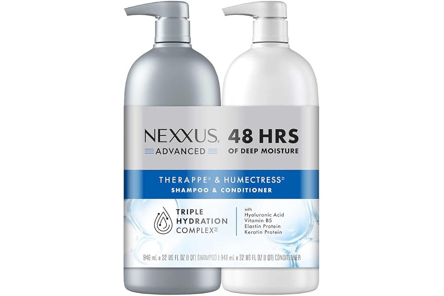 Nexxus THERAPPE and HUMECTRESS Advanced Hydration Shampoo and Conditioner for Dry Hair for Advanced Hydration 32 fl oz 2 Pack