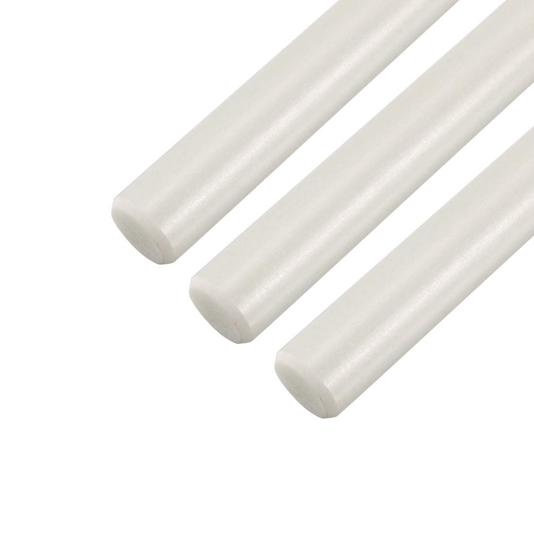 uxcell Plastic Round Rod,3/8 inch Dia 20 inch Length,White