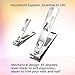 KOODER Nail Clippers Contain Fingernail and Toenail,with Nail File! Stylish, Beautiful,precise Cutting,durable and Highly Practical! Easy to Carry! Suitable to Men,women,baby and Thick Nails!