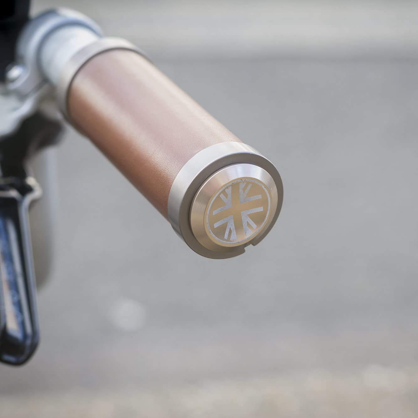 ACEOFFIX Aluminium Handlebar Plugs for BROMPTON Rose Gold (PAIR) Union Jack