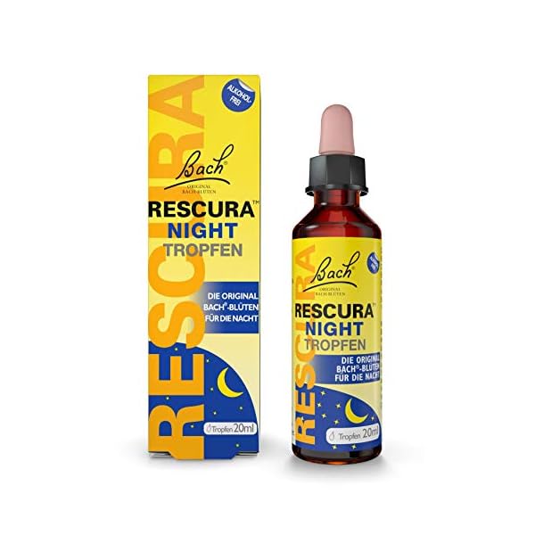 Original Bach RESCURA NIGHT Tropfen alkoholfrei: (ehemals Rescue) BachblÃ¼ten-Mischung + White Chestnut, 20ml