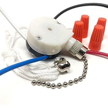 Amazon.com: Leviton 1689-50 Pull Chain Switch, 3 Speed, 4 ... ze 208s wiring diagram 