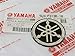 Yamaha 5LN-F313B-10 - Genuine 40MM Diameter Yamaha Tuning Fork Decal Sticker Emblem Logo Black/Silver Raised Domed Gel Resin Self Adhesive Motorcycle/Jet Ski/ATV/Snowmobile