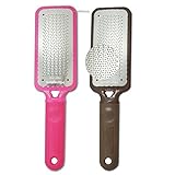 Microplane Colossal Pedicure Foot Rasp (Twin pack 1-pink 1 brown)