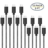 Gopala Micro USB Cable Android Charger [4-Pack 5ft] Nylon Braided Fast Sync&Charging Cord for Android, Samsung, Nexus, LG, HTC, Nokia, Sony and More