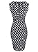 Women Pencil Dress Wear to Work Office Casual Sleeveless Knee Length Vintage Dot BK191 (6（Medium）, Blue)