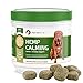 POINTPET Hemp Calming Chews for Dogs with Organic Hemp Oil - Helps Animals Cope with External Stress, Promotes Relaxation - Natural Calming Bites, 90 Turkey Flavored Soft Chews