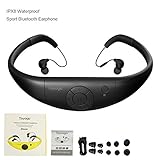 Tayogo Active Sport Bluetooth 2-in-1 Waterproof Headset and Microphone for Hands-free Call Answering (Black)