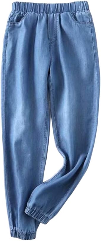 jeans pant with elastic waist