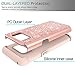 LeYi Compatible with Samsung Galaxy S8 Case with 3D PET Screen Protector [2 Pack] for Girls Women, Glitter Bling Dual Layer Hybrid Heavy Duty Phone Case for Samsung Galaxy S8 TP Rose Gold