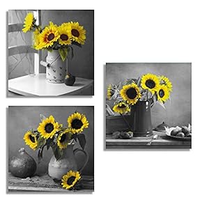 3 Piece Canvas Wall Art for Living Room Bedroom Home Artwork Popular Art Paintings Ready to Hang - 12"x12"x3 Panels