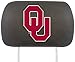 FANMATS 12590 Oklahoma Sooners Embroidered Head Rest Cover Set - 2 Pieces