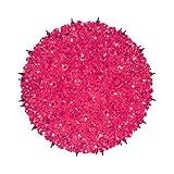 Indoor/Outdoor Hanging 50 Mini StarLight Sphere, Red by GKI/Bethlehem Lighting