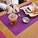 Ashipher Desk Mat,Desk Blotter, Desk Pads & Protector Mouse Pads Polyester Fiber Mat for Desktops and Laptops, 24''x14'' (Purple)
