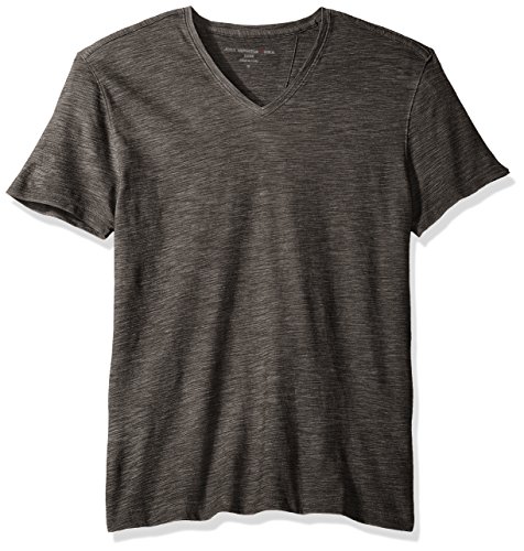 John varvatos men s v-neck tee, black, x-large