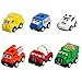 Yoptote Toy Cars Construction Vehicles Push Pull Back Car Toy Truck Police Car Cement Fire Dump Ambulance Garbage Trucks 6 PCS for Kids Toddlers Boys Girls