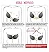 Desirelove Self Adhesive Bra 2 Pack Strapless Backless Reusable Invisible Stick Push-up Silicone Bras Assort Cup C