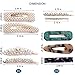 12 Pcs Women's Hair Clips Acrylic Resin Marble Alligator Hair Clip Faux Pearl Hair Pins Gold Base Hairpin Wedding Daily Fashion Hair Barrettes Katloo