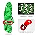 GEERTOP Reflective Guylines 4mm Tent Cords Lightweight Camp Ropes with Aluminum Adjuster Tensioner for Outdoor Camping Hiking Backpacking Survival Gear Green