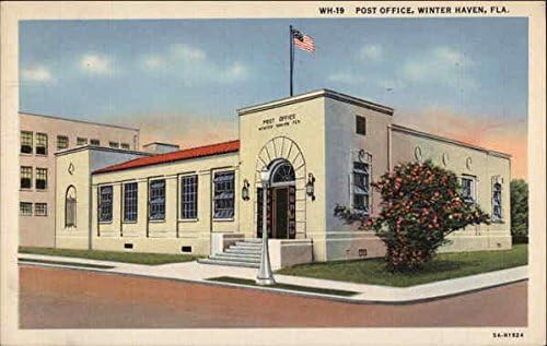 Post Office Winter Haven Florida Fl Original Vintage Postcard At