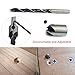 DRILLPRO 7Pcs Woodworking Countersink Drill Bits Set, Woodworking Chamfer, Three-Pointed High-Speed Steel Drill, with One Free Hex Key Perfect for Wood