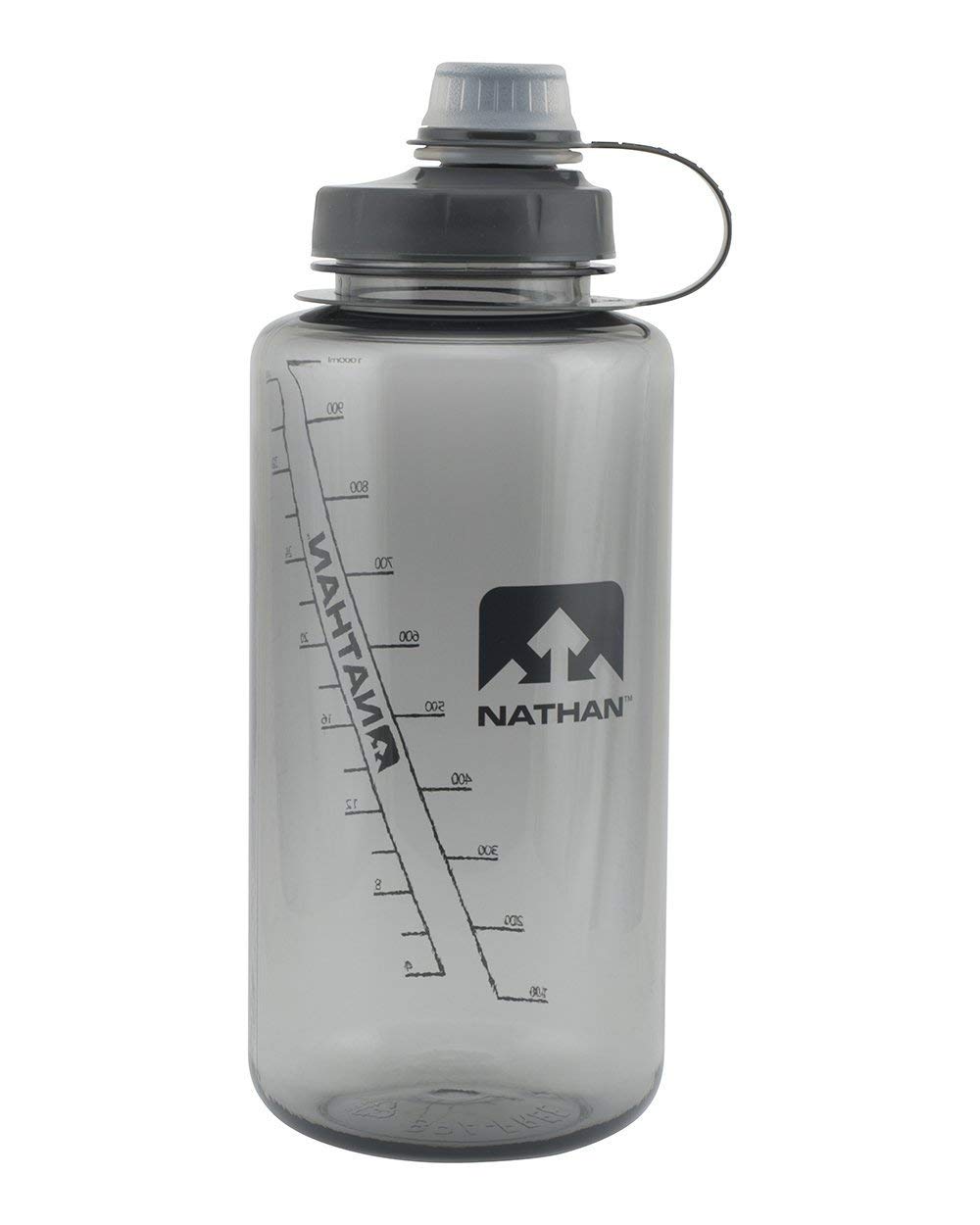 Nathan Big Shot Unisex Outdoor Narrow Mouth Water Bottle available in Grey - 1 Litre