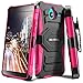 Evocel Microsoft Lumia 640 XL Case - Dual Layer [New Generation] Rugged Holster Case with Kickstand and Belt Swivel Clip Nokia Lumia 640 XL - Retail Packaging, Pink