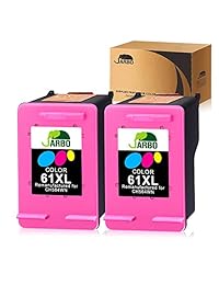 Jarbo cartucho de tinta remanufacturado reemplazo para HP 61 X L High Yield CR258BN CH563WN CH564WN (negro, tricolor), 2 Tricolor