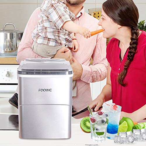 FOOING Ice Maker Cube Maschine Ice Maker Eiswurfelmachine Eiswürfel Maschine Arbeitsplatte In 6 Minuten fertig 2L Ice… – Bild 6