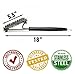 Grillaholics Essentials Grill Brush Steel - Triple Machine Tested for Safety - Stainless Steel Wire Grill Brush for Deep Grill Cleaning - Lifetime Manufacturers Warranty