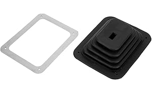 Shifter Boot Cover,Rubber Shifter Boot Gear Panel Dust Cover 5 5/8in x 6 3/4in Manual Automatic 350