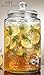 Home Essentials & Beyond Heritage Home Hammered 3 gallon Round Beverage Dispenser, Clear