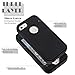 iPhone 5 Case, FOGEEK Heavy Duty PC and TPU Combo Protective Defender Body Armor Case Compatible for iPhone 5 & iPhone 5S（not Support Fingerprint Function）(Black)