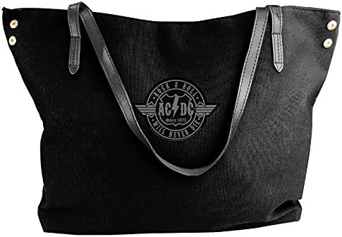 Lady's ACDC Rock &amp; Roll Will Never Die Shoulder Bags