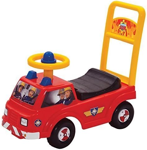 Infants Official Fireman Sam Jupiter My First Ride On Anti Slip Push Along Car by MV Toys