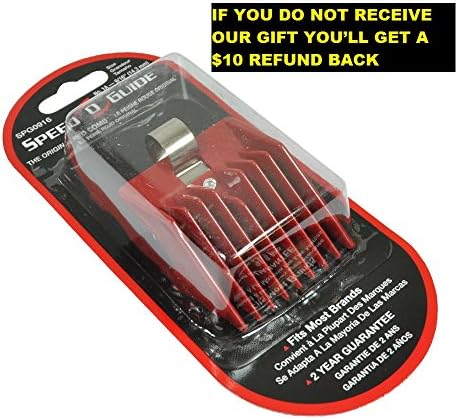 Speed O Guide Clipper Guard red universal+Plus Free Gift With This Purchase