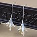 Huayang| One Pair Elegant Orchid Earrings 925 Sterling Silver Women Gift Wedding Engagement Party