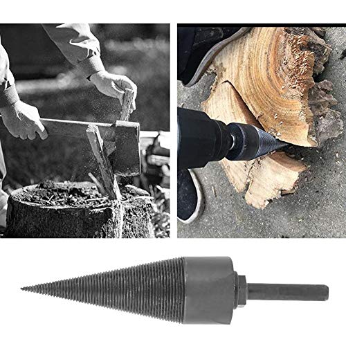 SANON 0. 4In Haushalts Brennholz Splitter Schwere Kegelbohrer SDS Plus Schaft für Bohrmaschine Holzspalter – Bild 3