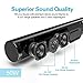 Sound Bar for TV, COSOOS 50W 39.4inch Soundbar with Bluetooth 4.2, Remote Control, 2.1 Channel, Support HDMI ARC, Optical, RCA, 3.5mm Aux, USB & Subwoofer Input, Wall Mountable, Detachable Designthumb 1
