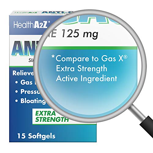 HealthA2Z AntiGas, Compare to Gas X Extra Strength Active Ingredient