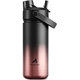 POWCAN 18 oz Insulated Water Bottle with 2-in-1 Straw and Spout Lid, Keep Cold 24H, Leak-Proof, Fits in Car Cup Holder, BPA-Free, Stainless Steel Kids Water Bottle for Sports, Travel, School (Queen)