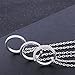 Himerus Shiny BFF Best Friends Forever Enamel Ring Pendant Necklace 3 Pieces Necklaces Set