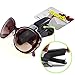 Glasses Holder for Car Sun Visor Clip, Amison 2 Pack Double Sunglasses Eyeglasses Mount with Ticket Card Slot